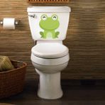 Tilki Dünyası Sevimli Kurbağa Klozet Kapağı ve Banyo Sticker