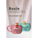 Tilki Ve Köpek Figürlü Seramik Kupa 350 Ml