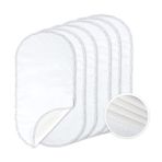 TILLYOU 6PK Daha Yumuşak Değişen Ped Astarları Su Geçirmez, 68,56 cm x 33,02 cm Yıkanabilir Yeniden Kullanılabilir Masa Örtüsü Astarları Çift Katman, %100 Pamuk Flanel Yüzey, 6 Adet
