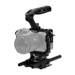 Tilta FX3/FX30 V2 için Kamera Kafesi Temel Kiti | Kafes, Üst Tutamak, Taban Plakası ve Daha Fazlasını içerir | Üst Plaka NATO Ray, Soğuk Ayakkabı, 1/4"-20 ve 3/8"-16 | Parmak Vida Tasarımı | Siyah