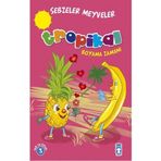 Timaş Çocuk Tropikal Sebzeler Meyveler Boyama Zamanı