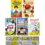 Timaş Çocuk Yaşar Bayraktar 5 Kitap Set / Arel ve Enteresan Kumbarası + Sırtımdaki Kocaman Torba + Boyumuzdan Büyük Işler + Teknoloji Timi + Limonataya Ne Oldu + Özel Cetvel