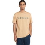 Timberland Camo Linear Logo Short Sleeve Tee Erkek T-Shirt TB0A5UNFEH31 - Sarı