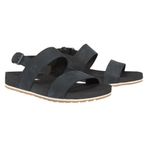 Timberland Kadın Malibu Waves 2 bantlı sandalet, Siyah Siyah Nubuk, 37 EU