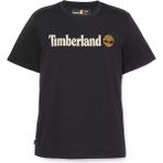 Timberland Linear Logo Erkek Siyah Yuvarlak Yaka Tişört - 2XL