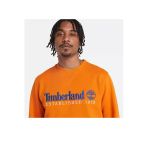 Timberland Logo Işlemeli Erkek Turuncu Sweatshirt