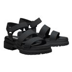 Timberland London Vibe 3 bantlı kadın sandaleti, Siyah, 38 EU