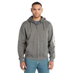 Timberland PRO Erkek Honcho Sport Tam Fermuarlı Kapüşonlu Sweatshirt, Koyu Kömür Eflatun/Beyaz, 2X Large
