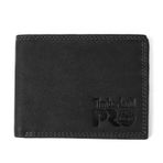 Timberland PRO Erkek ince RFID deri arka tarafında kimlik pencereli cüzdan, Siyah, Bullard, Ölçü Birimi