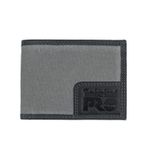 Timberland PRO Erkek Kanvas Deri RFID Arka Kimlik Pencereli Billfold Cüzdan, Charcoal, One Size