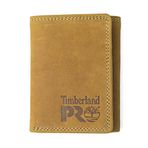 Timberland PRO Kimlik Pencereli Erkek RFID Deri Trifold Cüzdan, Buğday/Pullman, One Size, Kimlik Pencereli Deri RFID Trifold Cüzdan