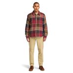 Timberland Sherpa Lined Plaid Erkek Klasik Yaka Gömlek, Çok Renkli, XXL