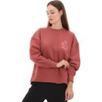 Timberland TB0A5ZX7EFU1 Timberland Brushed Chest Graphıc Crew Sweatshırt Kadın Sweatshirt Pembe