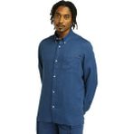 Timberland Tb0a66b9 Linen Chest Pocke Mavi Erkek Gömlek