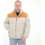 Timberland TB0A6G2NCY21 Timberland Dwr Recycled Down Welch Mountain Ultimat Erkek Mont Beyaz - Koyu Beyaz - Kahverengi