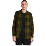 Timberland TB0A6V4X Midweight Flannel Check Gömlek Erkek Gömlek - XL - Haki