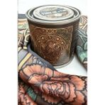 Time in a Tin Oğlak Burcuna Özel Ipeksi Saten Tasarım Fular-Retro Teneke Kutulu Hediye Seti - Çok Renkli