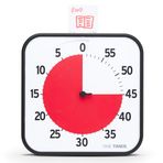 TIME TIMER ORİJİNAL Large 30x30cm - 60 Dakika Görsel Analog Zamanlayıcı Saat - İsteğe Bağlı Akustik Alarm (Ses Kontrolü) Yüksek Sesli Tıklama Yok; Zaman Yönetimi Cihazı (Siyah)