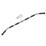 Time wave 47 In LAT Pull Down Bar Ataşmanı, Tam Döndürme ve Spor Salonu için Kauçuk Saplı Deluxe Döner Çubuk, Kuvvet Egzersiz Aksesuarları, Vücut Eğitimi, Kas Geliştirme ve Kilo Kaybı
