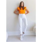 Timeless Mom Fit - Yüksek Belli Rahat Jean - 32 - Beyaz