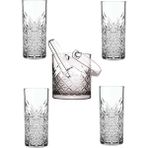 Timeless Rakı Bardağı Buz Kovası Seti '5 Parça' - Şeffaf - 5 Adet
