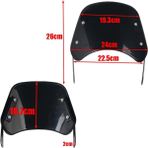 Timeless Tre XSR700 Için Motosiklet Ön Cam Rüzgarlık Deflektör Kapağı (Yurt Dışından) - Siyah