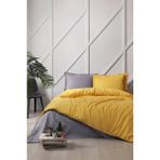 Timestart Çift Kişilik Ranforce Nevresim Takımı Colormix Gold Antrasit