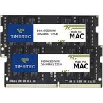 Timetec 64 GB Kıt (2X32 Gb), Retina 5k Ekranlı, 2018 Sonu Mac Mini 8.1 PC4-21333/PC4-21300 Mac Ram ile Orta 2020 iMac 20.1/20.2/orta 2019 IMAC19.1 27 Inç Için Apple Ddr4 2666MHZ ile Uyumlu