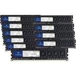 Timetec 80 Gb Kıt (10 X 8 Gb) Ddr3 / Ddr3l 1333 Mhz Pc3-10600 Ecc Olmayan Arabelleksiz 1,5 V / 1,35 V Cl9 2Rx8 Çift Kademeli 240 Pin Udımm Pc Masaüstü Bilgisayar Belleği Ram(80 Gb Kıt (10 X