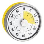 TimeTex Zaman ayarlı saat "Otomatik" Compact - sarı disk - mıknatıslı - kalan zamanı gösterir - çap 78 mm - pilsiz çalışır - 61968
