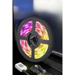 Timion Mey Ithalat® 5 Metre Şerit LED Rgb Işıklı Kumandalı Güç Adaptörü Her Ortama Uygun - 1 m - Renkli
