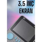 Timion Mey Ithalat® Mini Atari El Atarisi 3.5 Inç Ekran Çift Konsol 666 Adet Retro Oyun Gameboy - Renkli