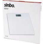 Timion Sinbo SBS-4451 Dijital - Pilli Beyaz Cam Banyo Baskül Terazi Tartı LCD Ekran 180KG/100GR 26X2 - Renkli