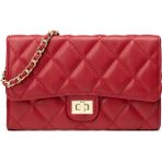 Timos Mysterious Shop Moda Elmas Kafes Zincir Çanta Küçük Parfüm Tarzı Niş Çanta Kıdemli Anlamda Kadın Kış Yüz Bayanlar Crossbody Çanta (Yurt Dışından) - 072-Kırmızı