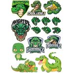 Timsah Sticker Set-4 13 Parça Telefon, Tablet, Defter, Laptop Sticker