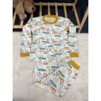 Timsahlı Sarı Aslanlı Pijama Takım - Hardal - 8 Yaş