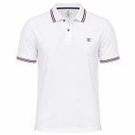 TIMSHEL Erkek Premium Polo Yaka T-Shirt, Pike Kumaş, Regular Fit, Kısa Kollu (Beyaz, S)