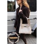 Tina İstanbul Shopper Bag Kemer Aksesuarlı Omuz Çantası Krem