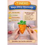 Tineke 1 Adet 3 Yaş Çocuklar Için Eğitici Oyuncak Kendin Yap Montessori Keçe Dikiş El Sanatları Seti Havuç - Çok Renkli