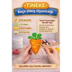 Tineke 1 Adet 3 Yaş Çocuklar Için Eğitici Oyuncak Kendin Yap Montessori Keçe Dikiş El Sanatları Seti Havuç