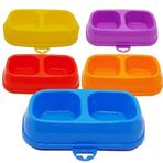 Tineke 1 Adet Çift Bölme Büyük Boy Evcil Hayvan Kedi Köpek Mama Kabı