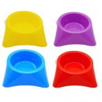 Tineke 1 Adet Tekli Küçük Boy Kare Taban Evcil Hayvan Kedi Köpek Mama Kabı