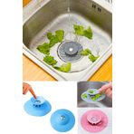 TİNEKE 2 Kademeli Dokunmatik Lavabo Tıkacı Silikon Lavabo Gider Tıpası