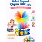 Tineke Bebekler Için Eğitici Duyusal Oyun Kutusu Oyuncağı Renkli Tül Oyunu Peçetelik Eğitici Oyuncak - Çok Renkli