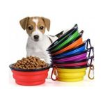 Tineke Katlanabilir Kedi Köpek Mama ve Su Kabı Plastik Malzemeden Yapılmış Pratik Kullanım - Çok Renkli