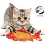 Tineke Peluş Kedi Oyuncağı Renkli Balık Catnip İçeren Yumuşak Malzeme ile 1 Adet Eğlenceli Oyun - KIRMIZI BALIK