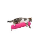 TİNEKE PETSHOP Kedi Oyuncağı Sarılma Yastığı Uyku Oyuncağı Kedi Otlu 30 Cm Peluş ( 1 Adet ) FUŞYA