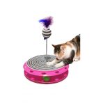 Tineke Tek Katlı Tırmalama Ve Kedi Oyuncağı Kahverengi