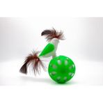 Tineke Tekerlekli Hacıyatmaz Kuş Kedi Oyuncağı 1 Adet - Yeşil