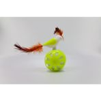 Tıneke Tekerleklı Hacıyatmaz Kus Kedı Oyuncagı Lımon Yesılı 1 Adet